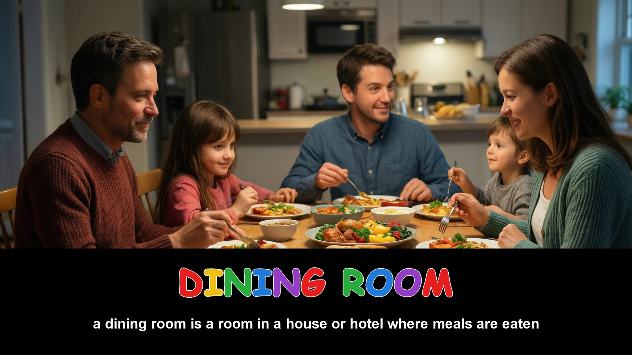 English Illustration for dining room